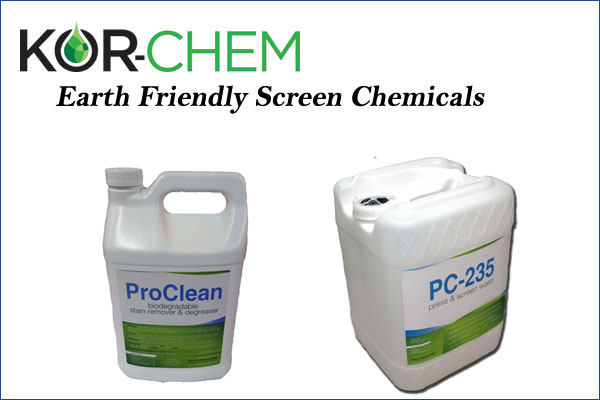 Kor-Chem - Environmentally friendly, biodegradable screen printing chemical solutions.